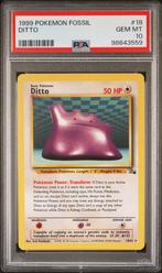 1999 Pokemon Fossil Ditto #18 - PSA 10, Verzenden, Nieuw, Foil