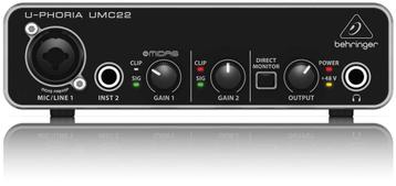 Behringer UMC22 U-Phoria Audio Interface beschikbaar voor biedingen