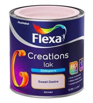 Flexa Creations Lak Zijdeglans - Urban Taupe - 0,75 liter, Doe-het-zelf en Verbouw, Verf, Beits en Lak, Lak, Overige kleuren, Nieuw