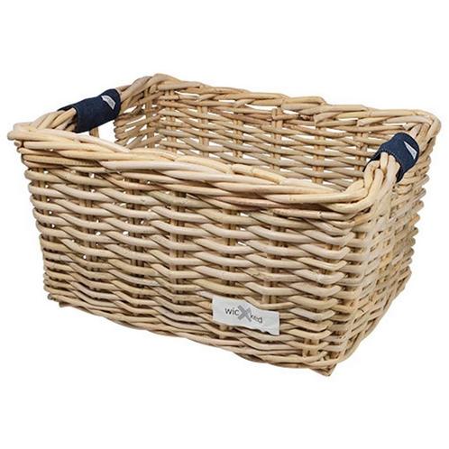 Wicked Rieten Fietsmand L Jeans grijs, Fietsen en Brommers, Fietsaccessoires | Fietsmanden, Nieuw