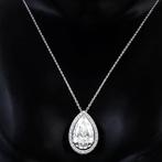 Ketting met hanger - 14 karaat Witgoud - 4.80ct. tw. Diamant