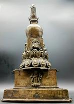 Nepalese stupa in brons - Brons - Nepal - 1900-2000, Antiek en Kunst