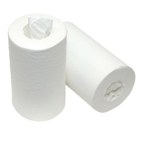 Doseer.nl poetspapier mini 1-laags zonder koker - 12 rollen, Huis en Inrichting, Schoonmaakartikelen, Verzenden