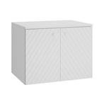 Wastafelkast Orlando 60 x 44 x 46 cm Wit Badkamerkast, Verzenden, Nieuw, Wastafelkast