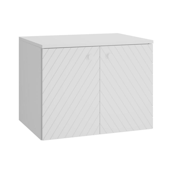 Wastafelkast Orlando 60 x 44 x 46 cm Wit Badkamerkast, Huis en Inrichting, Badkamer | Badkamermeubels, Nieuw, Wastafelkast, Verzenden