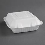 Composteerbare bagasse voedseldozen | 200 stuks, Verzenden, Nieuw in verpakking