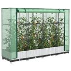 vidaXL Plantenbak verhoogd met kashoes 160x40x123 cm, Tuin en Terras, Bloembakken en Plantenbakken, Verzenden, Nieuw, Kunststof
