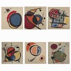 Geen veiling! 6 panelen van Joan Miró, elk 47x47cm -, Antiek en Kunst