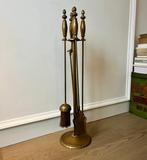 Large fireplace set - Openhaard accessoire - Messing
