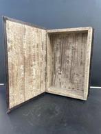 Doos (2) - Hout, Karton - Bibliotheekboek, Antiek en Kunst, Curiosa en Brocante