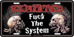 The Exploited Fuck the System - USA Nummerplaat off. merch., Ophalen of Verzenden, Nieuw, Poster, Artwork of Schilderij