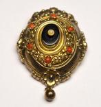 Zonder minimumprijs - Broche - 8 karaat Geel goud, Zilver