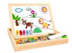 Magnetische Dieren Puzzel & Krijtbord - Alles in 1 Houten, Nieuw, Verzenden