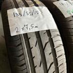 4 x Continental PremiumContact 2 185-55-15 Zomerbanden 7,5mm, Auto-onderdelen, Banden en Velgen, Gebruikt, 15 inch, Band(en), Personenwagen