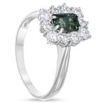 Ring - 18 karaat Witgoud -  1.67ct. tw. Toermalijn - Diamant, Sieraden, Tassen en Uiterlijk, Ringen, Nieuw