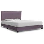 vidaXL Bedframe zonder matras stof taupe 135x190 cm, Verzenden, 190 cm of minder, Overige maten, Stof