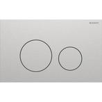 Geberit Drukplaat Sigma 40, 2-toets Round RVS Geborsteld RVS, Ophalen of Verzenden, Nieuw, Chroom, Overige typen