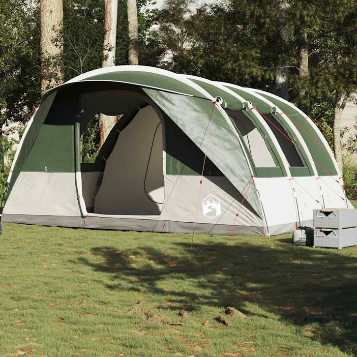 vidaXL Tunneltent 5-persoons waterdicht groen, Caravans en Kamperen, Tenten, Nieuw, tot en met 2, Verzenden