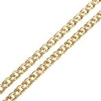 Gouden Prince of Wales schakel ketting | 46 cm, Ophalen of Verzenden, Gebruikt, Overige kleuren, Goud