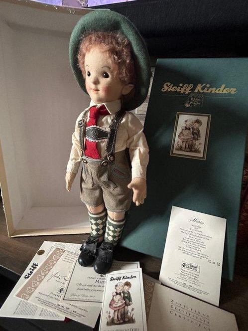 R. John Wright - Teddybeer Steiff Kinder Mathias - 2000-2010, Antiek en Kunst, Antiek | Speelgoed