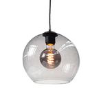 Highlight | Glazen lampenkap 25 cm | Grijs glas, 25 tot 50 cm, Rond, Nieuw, Ophalen of Verzenden