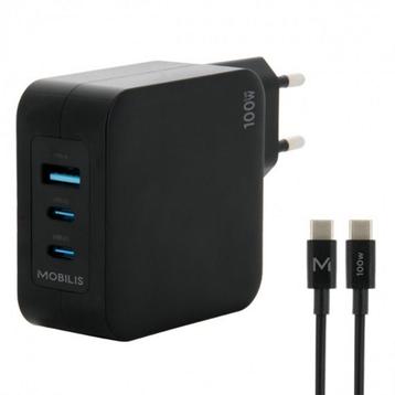 Mobilis 100w AC-adapter 1 USB - 2 USB Type-C 2m beschikbaar voor biedingen
