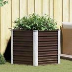 vidaXL Plantenbak verhoogd 129x129x77 cm gegalvaniseerd, Tuin en Terras, Bloembakken en Plantenbakken, 100 cm of meer, Verzenden