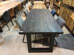 Eettafel recht | 280x110cm  | Mangohout | Zwart, Huis en Inrichting, Tafels | Eettafels, Ophalen, Nieuw, Industrieel