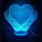 3D LED LAMP - LOVE HANDS MET HART, Huis en Inrichting, Woonaccessoires | Overige, Nieuw