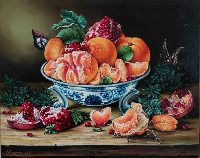 Karina Berezina - Citrus notes, Antiek en Kunst, Kunst | Schilderijen | Modern