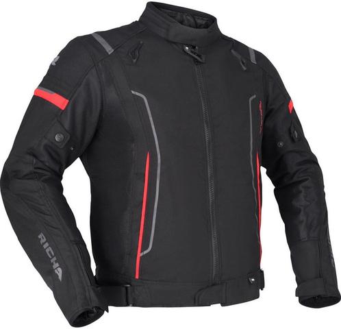 Richa Airstream 3 Zwart Rood Textiele Motorjas, Motoren, Kleding | Motorkleding, Heren, Nieuw met kaartje, Jas | textiel, Verzenden