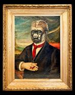 Scuola inglese (XIX) - Ritratto di Sir Gorilla, Antiek en Kunst, Kunst | Schilderijen | Klassiek