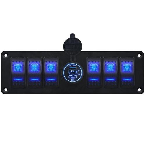 ProRide Schakelpaneel 12V voor Auto/Boot - USB/USB C, Auto-onderdelen, Dashboard en Schakelaars, Nieuw, Verzenden