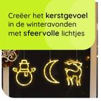 Kerstverlichting Raam Sneeuwpop met Twee Armen + Maan +, Diversen, Kerst, Verzenden, Nieuw