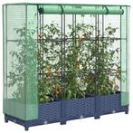 vidaXL Plantenbak verhoogd met kashoes 120x40x123 cm, Tuin en Terras, Bloembakken en Plantenbakken, Verzenden, Nieuw, Kunststof