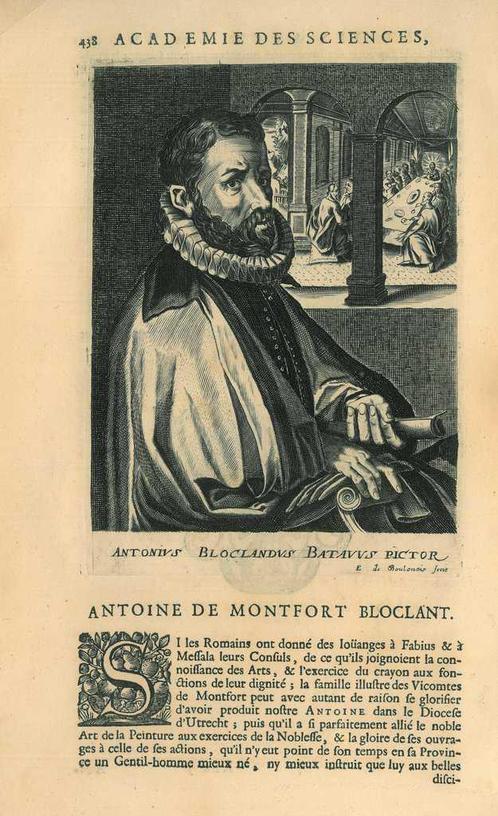 Portrait of Anthonie Blocklandt van Montfoort, Antiek en Kunst, Kunst | Etsen en Gravures