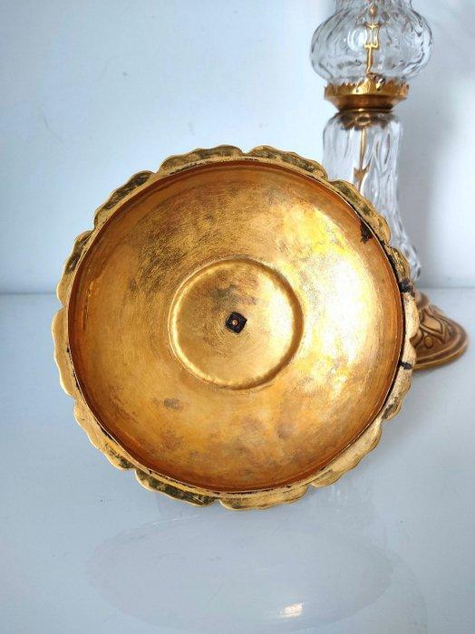 dekselvaas - Glas - Vaas, 43cm - Napoleon III, Antiek en Kunst, Curiosa en Brocante