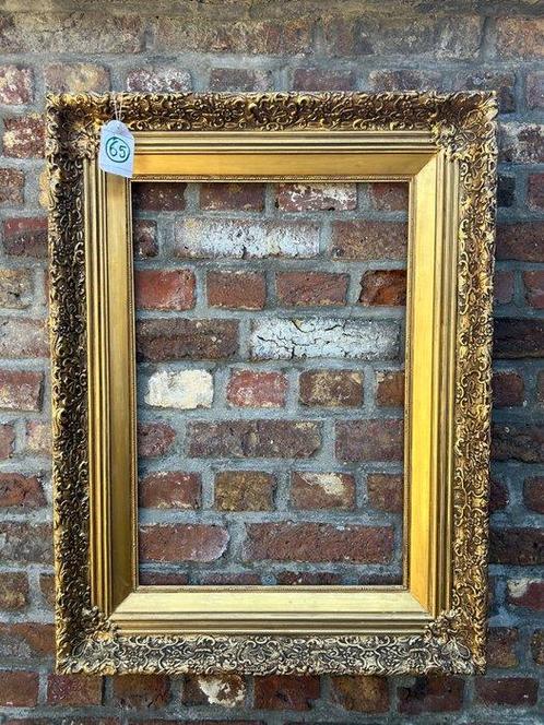 Lijst - 65. Antieke goudkleurige Schilderijlijst. Voor, Antiek en Kunst, Antiek | Overige Antiek