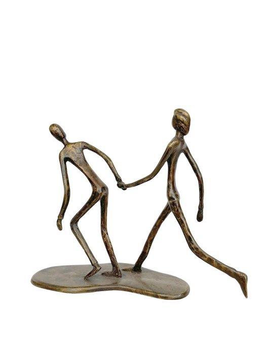 Beeldje - A couple in love - Brons, Antiek en Kunst, Kunst | Designobjecten