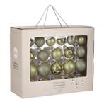 Kerstballen Set - 42 Stuks - Ø7 cm - Glas - Lichtgroen, Verzenden, Nieuw