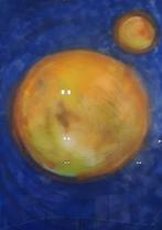 Kunstwerk, gemengde techniek, Maya Wildevuur, Het heelal, Huis en Inrichting, Nieuw