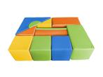 Foam blokken - soft play - 15 stuks - groen geel oranje b..., Ophalen of Verzenden, Nieuw