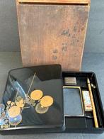 Hobbydoos - Zwarte lak Suzuribako met gouden Maki-e [