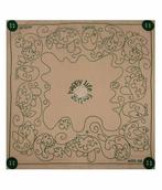 Haarband bandana zakdoek – Paisley katoen 55cm – Beige Groen, Nieuw