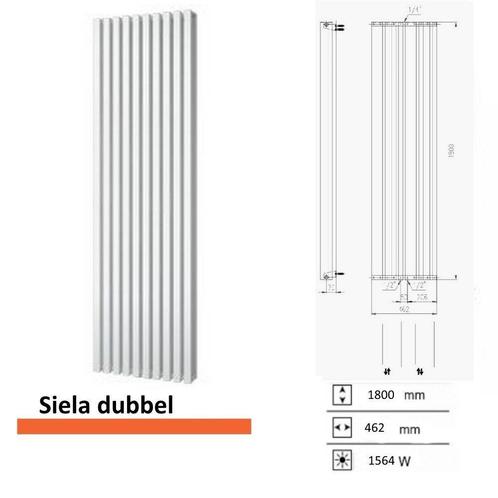 Designradiator Plieger Siena Dubbele Variant 1564 Watt, Doe-het-zelf en Verbouw, Sanitair, Overige typen, Nieuw, Ophalen of Verzenden