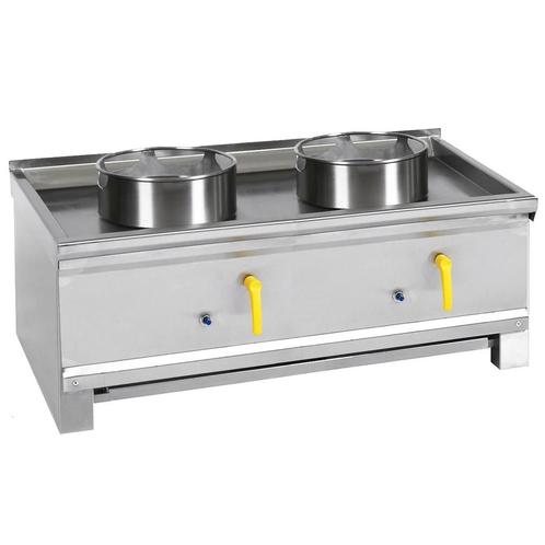 Wokfornuis | ASIA I | Gas | 2 Branders (2x 20/25/35kW) |, Zakelijke goederen, Horeca | Keukenapparatuur, Nieuw in verpakking, Verzenden