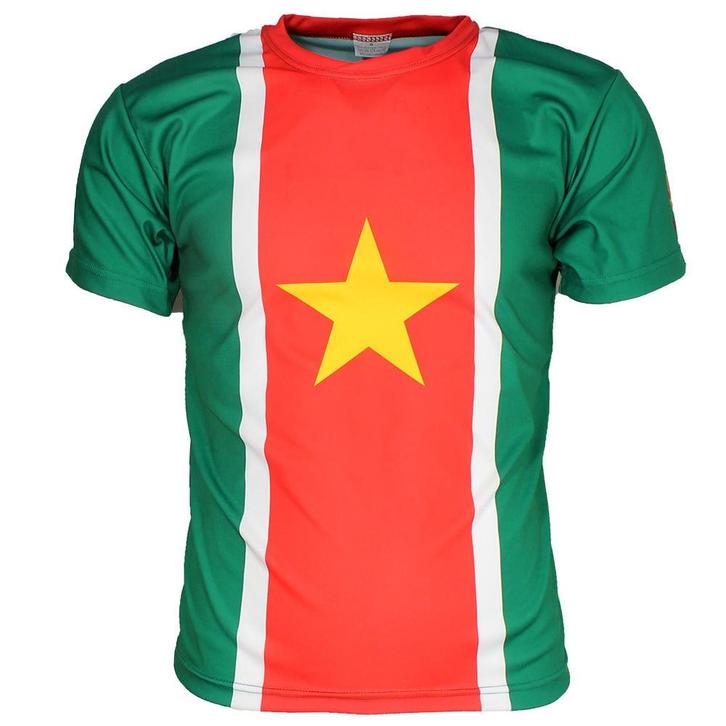 Suriname Vlag Oldschool Style Voetbal T-Shirt Groen -, Kleding | Heren, T-shirts, Verzenden