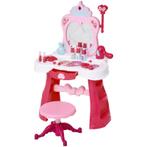 2-set Kinder Make-up Tafel Kaptafel Kaptafel Met Kruk Muziek, Kinderen en Baby's, Kinderkamer | Tafels en Stoelen, Nieuw, Verzenden