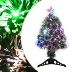 vidaXL Kerstboom met LED 64 cm glasvezel groen en wit, Diversen, Kerst, Verzenden, Nieuw