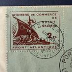 Frankrijk - Kleine Saint-Nazaire brief met postzegel,, Gestempeld